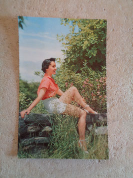 Carte postale Pin up nature 60's