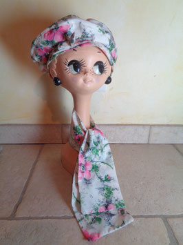 Ensemble béret et foulard 60's