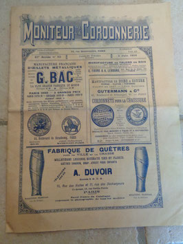 Magazine le moniteur de la cordonnerie 1906
