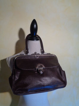 Sac cuir marron 60's