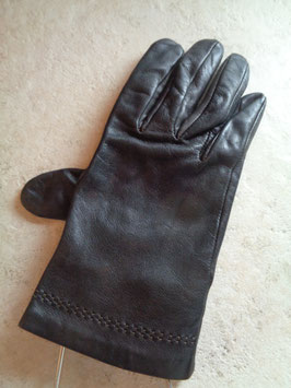 Gants noirs cuir