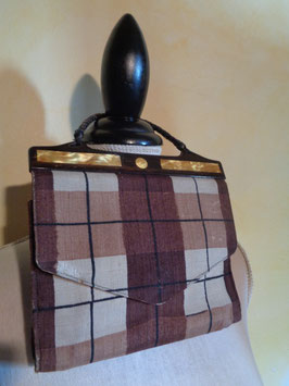 Pochette à carreaux 40's