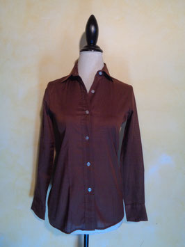 Chemise marron 70's T.36