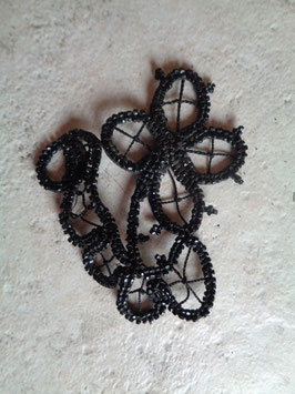 Appliqué perles de jais