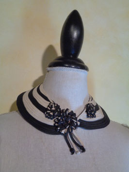 Col fleurs 40's