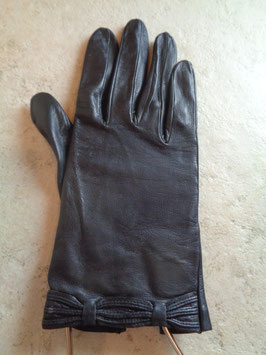 Gants cuir noirs 60's