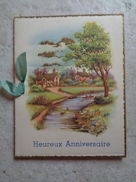 Carte anniversaire 60's