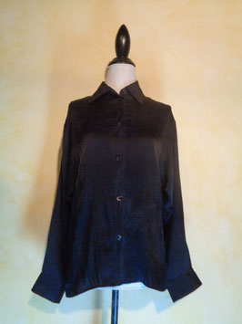 Chemise soie noire T.38