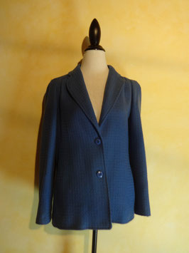 Veste laine bleue 70's T.38