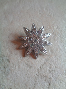 Broche étoile strass 50's