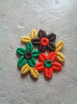 Appliqué fleurs 60's