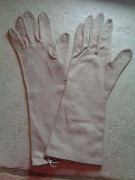 Gants chevreau rose poudré