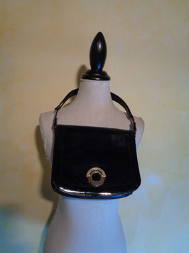 Sac à main cuir verni 60's