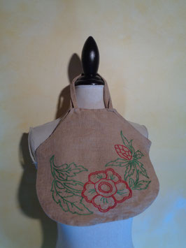 Sac jute brodé 40's