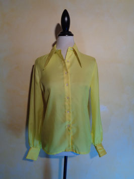 Chemise jaune 70's T.38