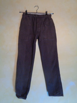 Pantalon à carreaux 70's T.14 ans