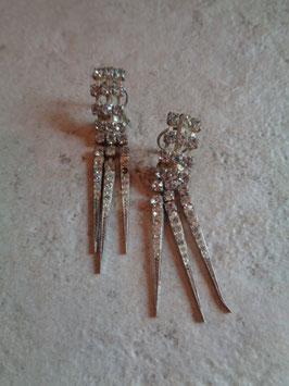 Clips pendants strass