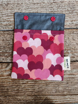 Etui 11 cm Coeurs rouges