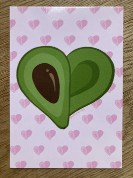 Avocado-Herz Karte. Kostenloser Versand ab 6€