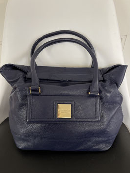 nr 18 merk ISAAC MIZRAHI New York blauw leren tas