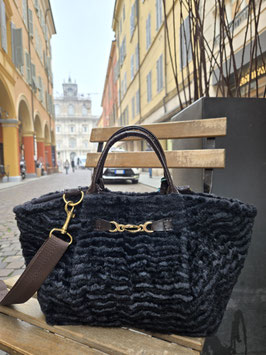 KATHERINE mini simil Astrakan nero