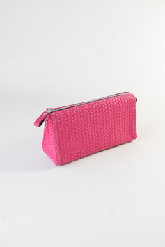 WOVEN COSMETIC BAG S l FUCHSIA l 3121