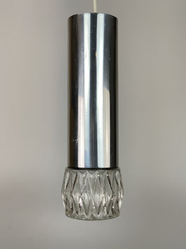 70er Jahre Lampe Leuchte Kugellampe Deckenlampe Space Age Design Chrom Glas 60s