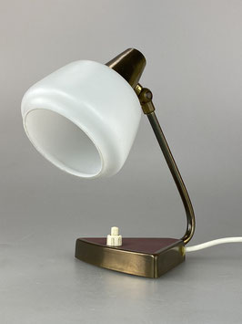 50er 60er Jahre Lampe Leuchte Tischlampe Tütenlampe Mid Century Glas Design 50s