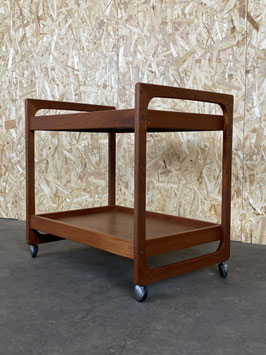 60er 70er Jahre Teak Servierwagen Trolley Gelsted BR Danish Design Denmark 60s