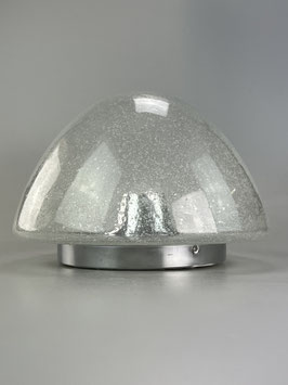 60er 70er Jahre Lampe Leuchte Plafoniere Flush Mount Glas Space Age Design 60s