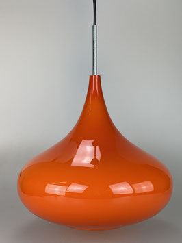 60er 70er Jahre Lampe Leuchte Deckenlampe Hängelampe Doria Glas Space Age Design
