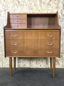 60er 70er Jahre Teak Sekretär Kommode Danish Modern Desk Design Denmark 60s 70s