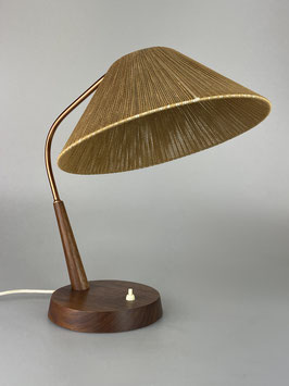 60er 70er Jahre Lampe Leuchte Tischlampe Kugellampe Temde Teak Space Age Design