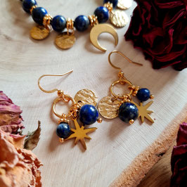 Boucles Elvira Lapis-Lazuli