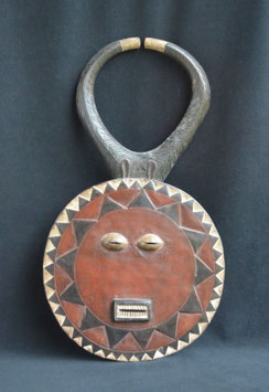 Masque Africain BAOULE lunaire ou Kplé Kplé  (Côte d'Ivoire)