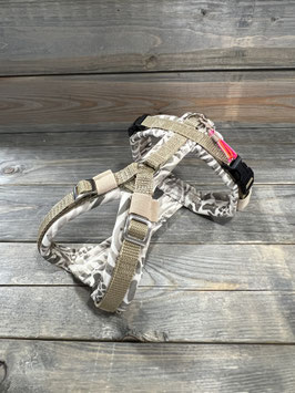 GESCHIRR *EASY* in Softshell WILDERNESS mit Gurtband BEACHGOLD