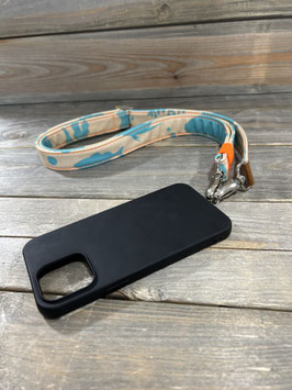 SCHICKI LAKKI HANDBAND * UNDERWORLD* mit 3 Naht in NEO ORANGE & Gummi nach Wunsch