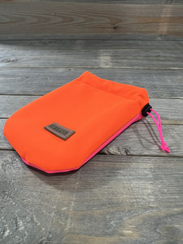 ELBBUDEN´s  TASCHEN QUICKY : LECKERLIEBEUTEL für die Jacketasche : BICOLOR pink/ NEO O