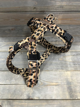 ELBGSCHIRR *Komplett LEOPARD* mit 3 D Naht in Wunschfarbe