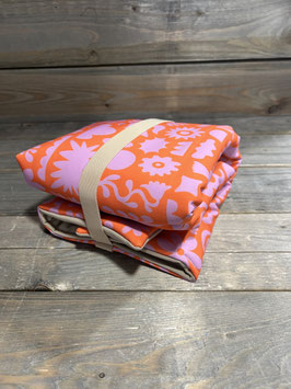 ELBBUDEN`s DEEK SOFT in Softshell PIRI PIRI , Boden BEIGE & GIMMI in BEIGE      GR 50x60cm
