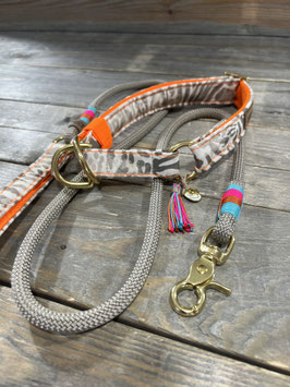 CITY ZUGBAND *WILD* mit Gurt ORANGE , 3 D Naht & GUM in NEO ORANGE