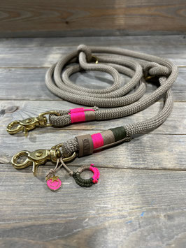 ELBSTRICK / ELBLEASH in Seil SAHARA mit Bonsche wickel *pink olli*