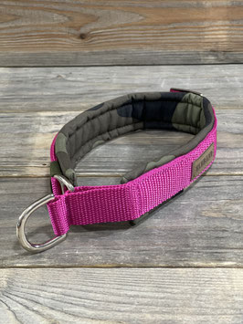 ELBBUDEN´s ZUGSOFTY in CAMOU oliv mit GURT BERRY     HU 37-40, 4cm Breite