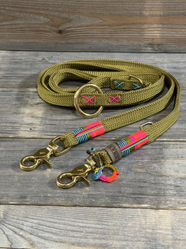 ELBBUDEN´s ELBLeash Seil classic  in Seil ERBSE mit Bonsche wickel *muppetshow*