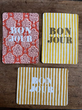 Carte postale Bonjour