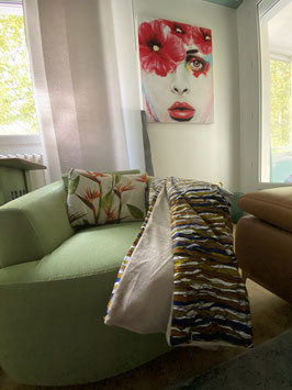 Plaid Beige en Wax Nuances d'Automne