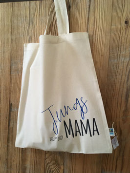 MAMA Tasche "Jungs Mama" mit Geburtsjahr | Bio-Baumwolle
