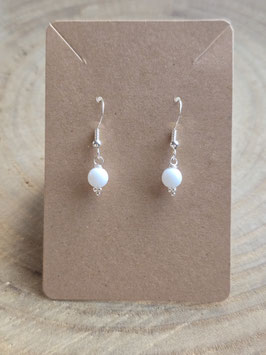 Friedensachat Ohrhänger aus 925 Silber