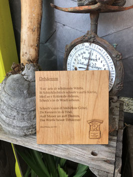 Gedichtbrettchen "Drrhäemm"