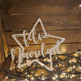 DECORACIÓN FELIZ NAVIDAD ESTRELLA